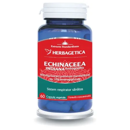 Echinaceea Indiana, 60 capsule, Herbagetica