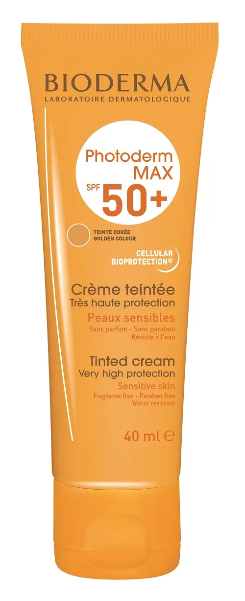Cremă colorată pentru protecție solară Photoderm MAX SPF 50+, 40 ml, Bioderma