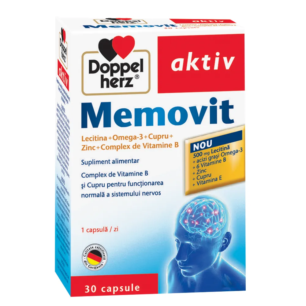 DOPPELHERZ Aktiv Memovit, 30 comprimate