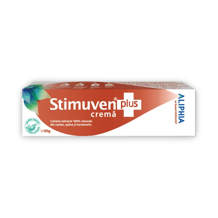 Stimuven Plus, crema Aliphia pentru varice , 50 g, Exhelios