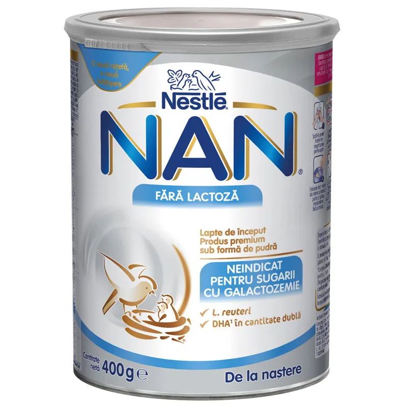 NESTLE LAPTE NAN FARA LACTOZA 400G