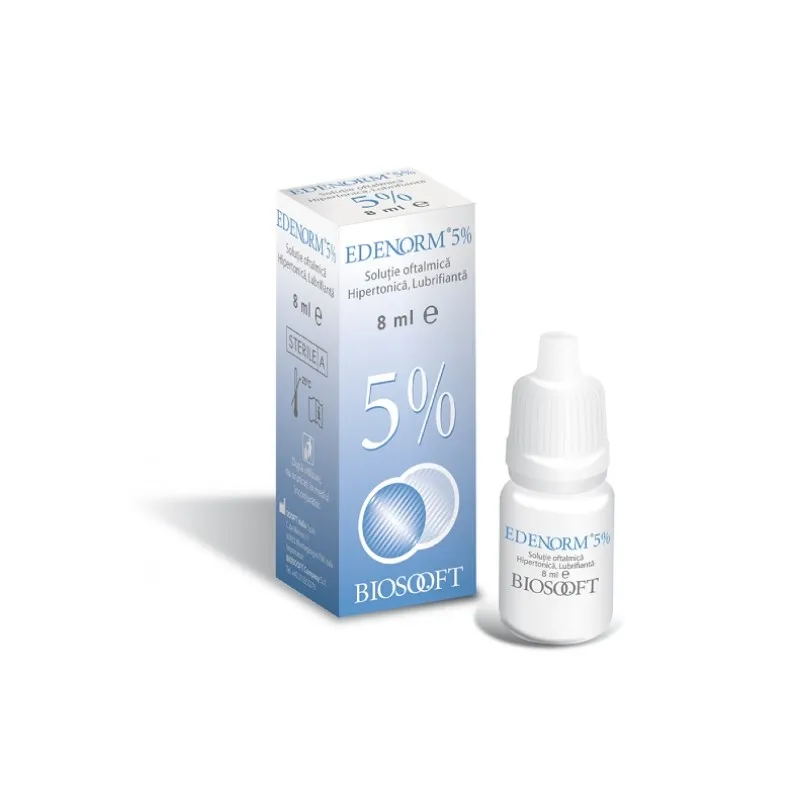 Edenorm 5% solutie oftalmica hipertona, 8ml
