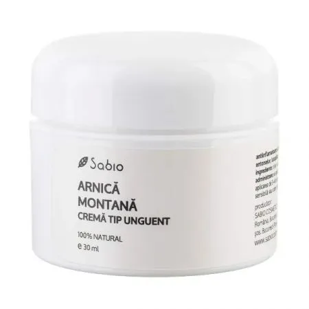 Crema tip unguent cu arnica montana, 30 ml, Sabio