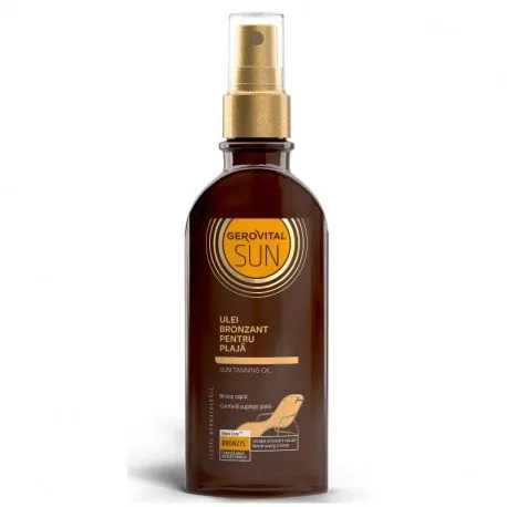 46410 Gerovital Sun Ulei bronzant pentru plaja, 150ml