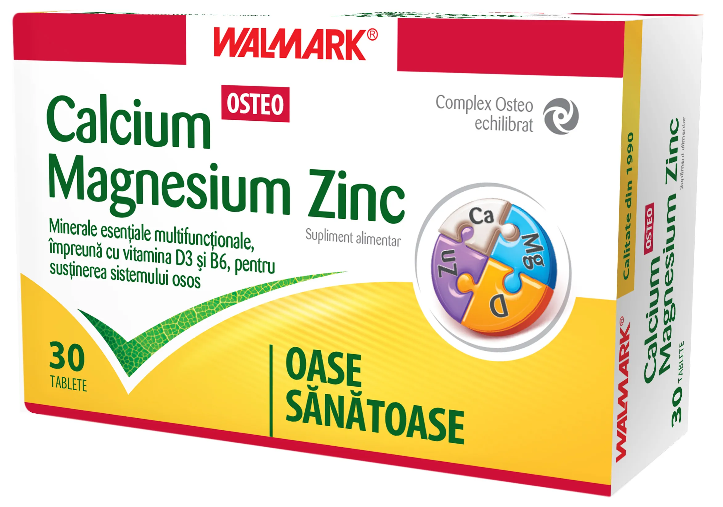 Walmark Calciu+Magneziu+Zinc Osteo x 30 comprimate