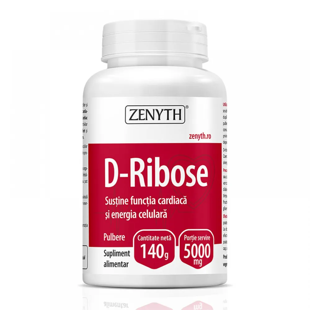D-Ribose 140 grame, Zenyth Pharmaceuticals