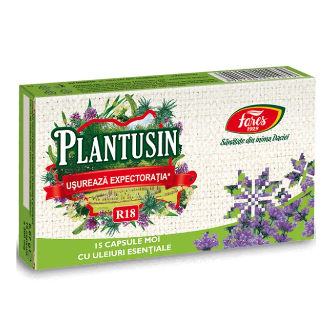 Plantusin usureaza expectoratia ,15capsule