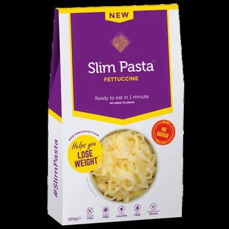 Fettucini din konjac fara clatire, 200g, Slim Pasta