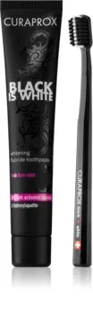 CURAPROX Set Black is White (periuta+pasta de dinti 90ml)