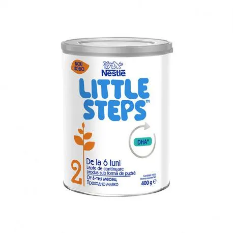 Lapte de continuare pentru sugari Nestlé LITTLE STEPS® 2, de la 6 luni, 400g