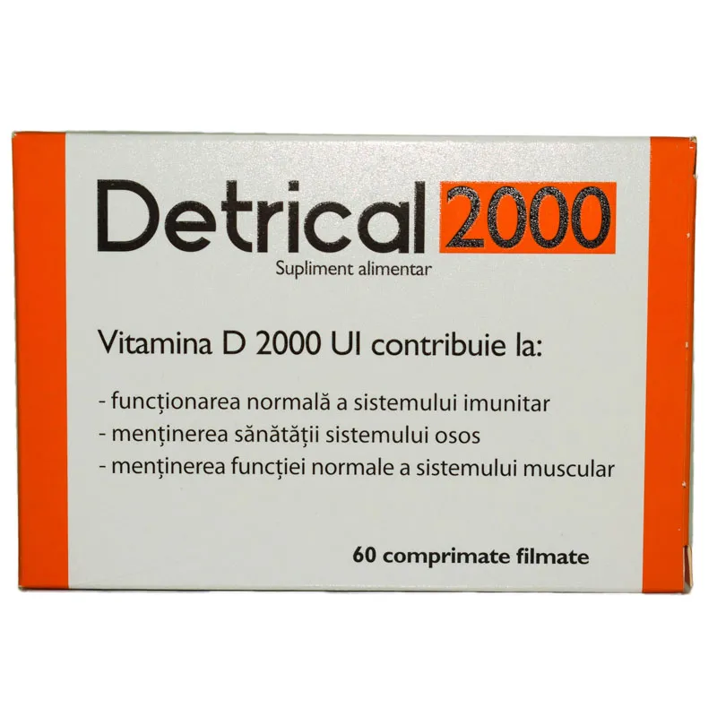 Detrical  2000 UI , 60 comprimate