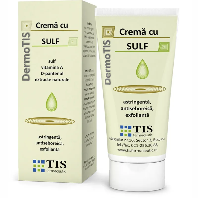 TIS FARMACEUTIC CREMA CU SULF 50ML