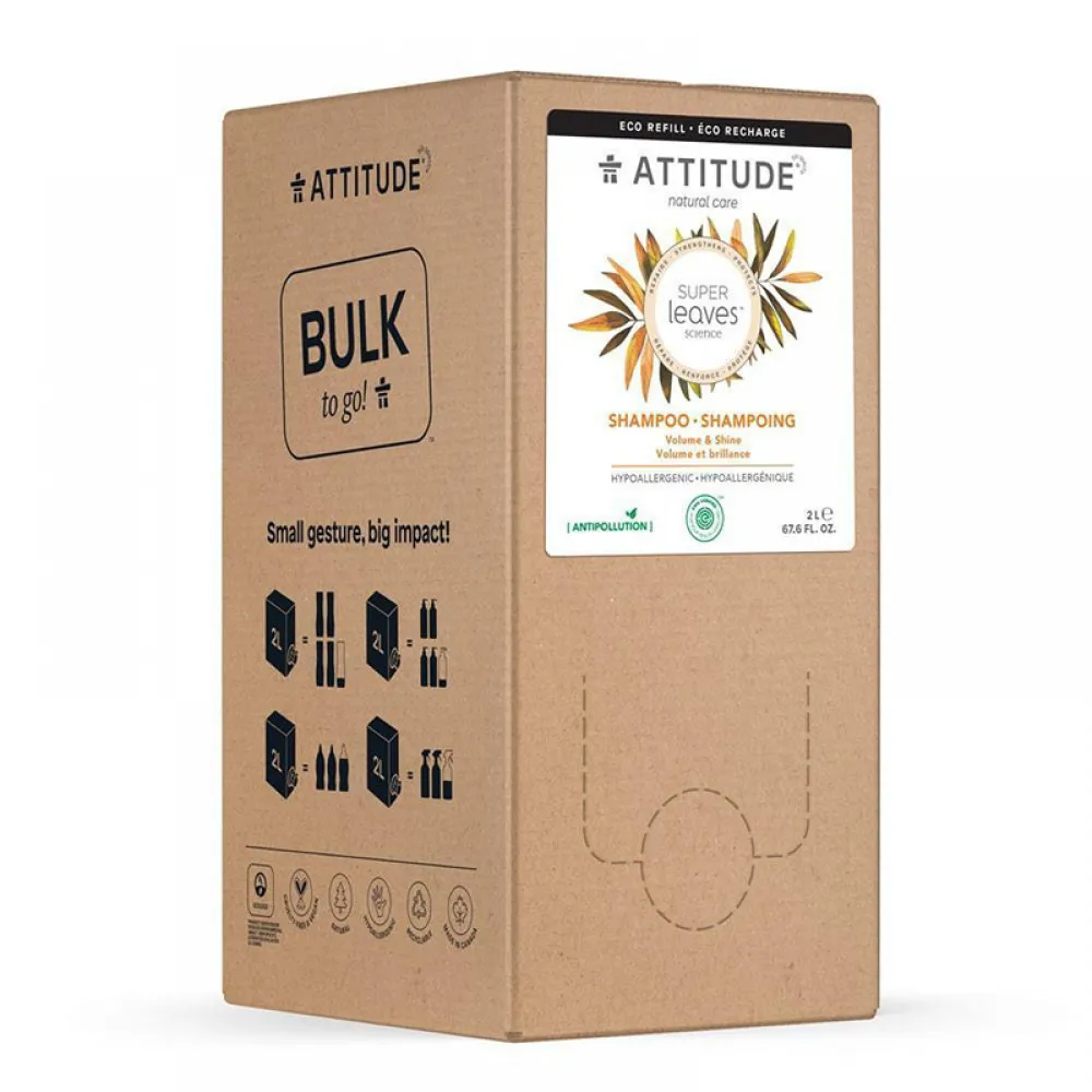 Rezerva Superleaves Sampon pentru volum si stralucire (2 L), Attitude