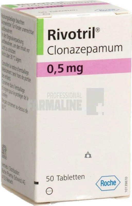 RIVOTRIL 0,5mg  x 50 COMPR. ROCHE ROMANIA S.R.L.
