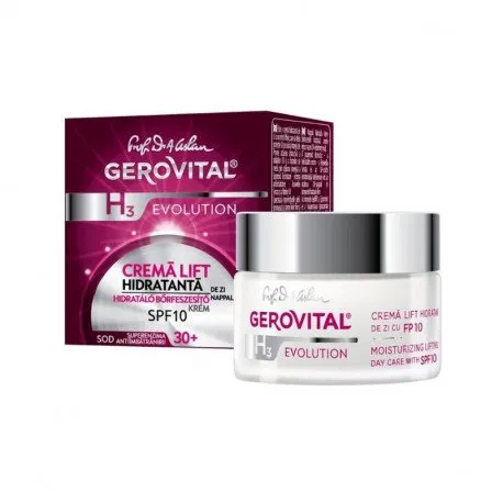 Gerovital H3 Evolution Crema lift hidratanta SPF10, 50 ml