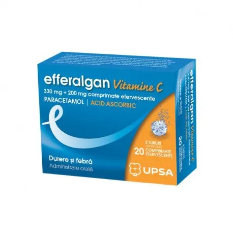 Efferalgan Vitamina C, 20 comprimate