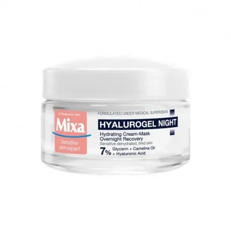 MIXA HYALUROGEL NIGHT Crema hidratanta de noapte, 50ml