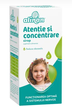 Alinan Atentie si concentrare sirop 150ml, FITERMAN