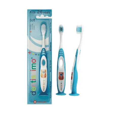Dentissimo periuta de dinti blue copii Kids 2-6 years Soft bristles
