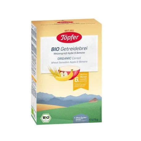 TOPFER Cereale Bio Gris mere + banane, 175 g