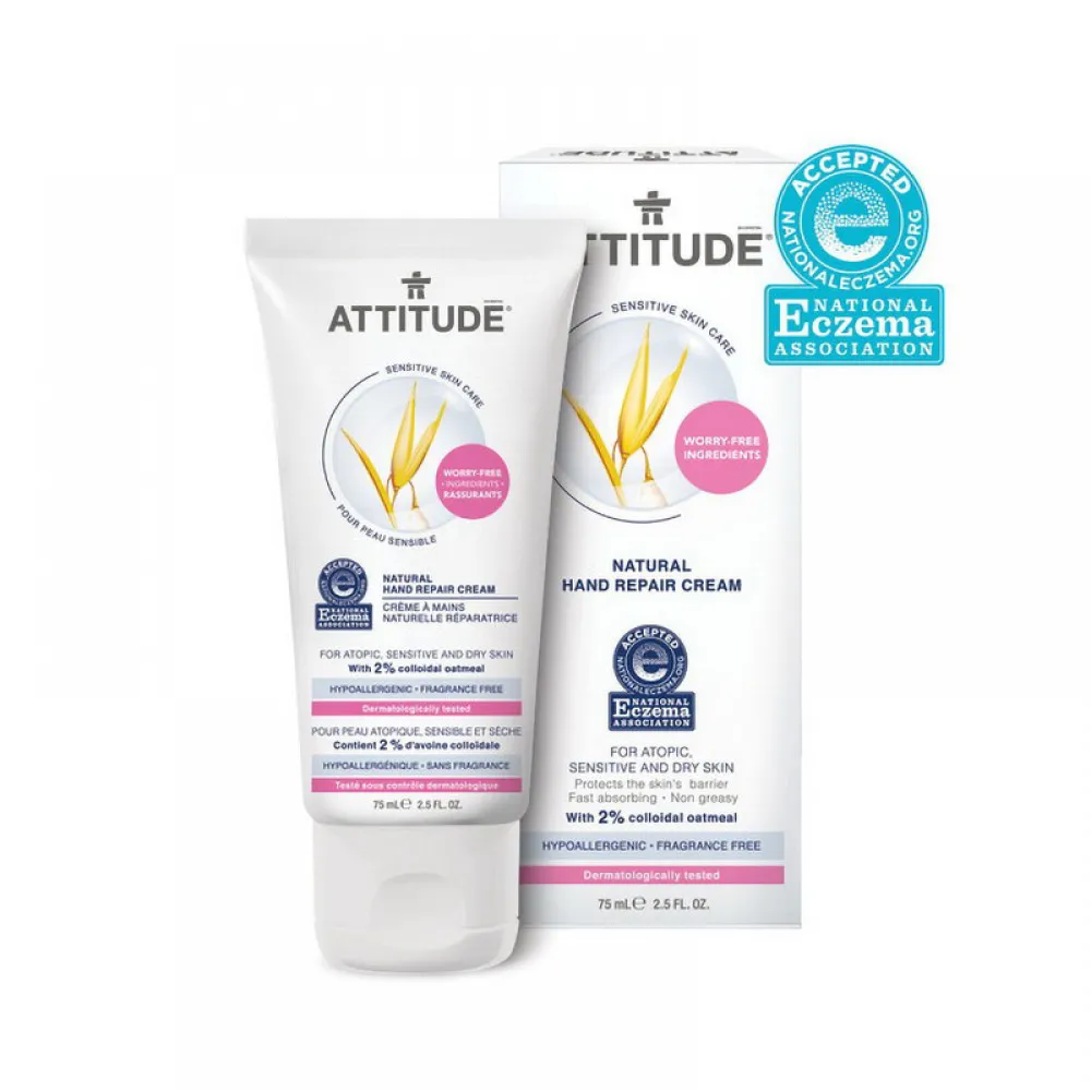 Sensitive Natural Crema reparatorie de maini (75 ml), Attitude