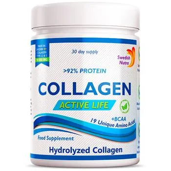 Collagen pulbere Active Life 10000mg, 300g, Swedish Nutra