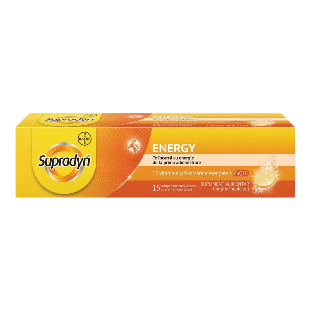 SUPRADYN ENERGY COEZIMA Q10 X 15 COMPRIMATE EFERVESCENTE
