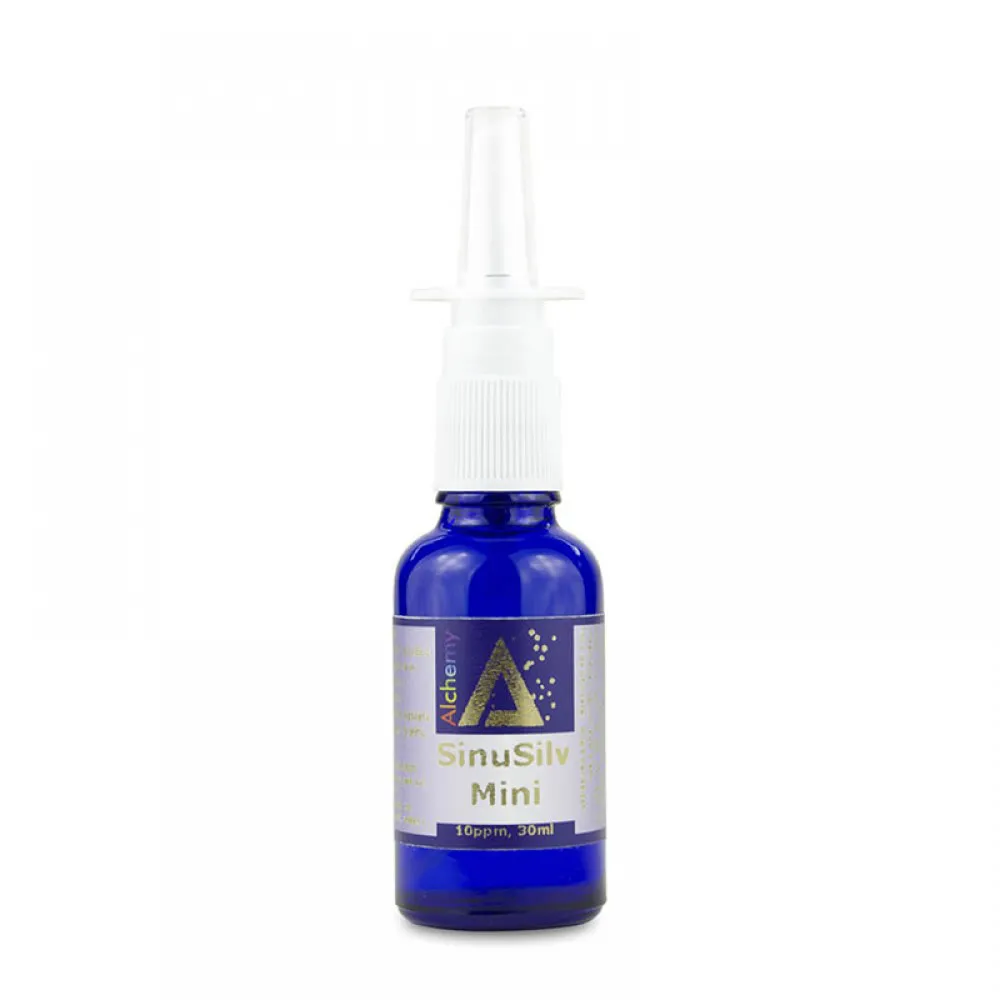SinuSilv Mini Atomizor nazal cu argint coloidal 10ppm (30 ml), Pure Alchemy