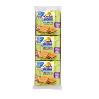 Napolitane cioco-migdale fara gluten si lactoza, 3 x 21g, Gerble Expert Dietetic