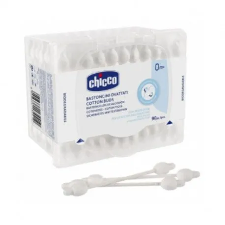 CHICCO Betisoare vata cu protectie, 90 bucati, 0luni+ 10441-7