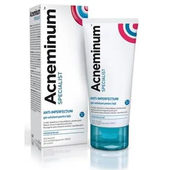 Acneminum Gel de fata exfoliant Specialist, 125ml, Aflofarm