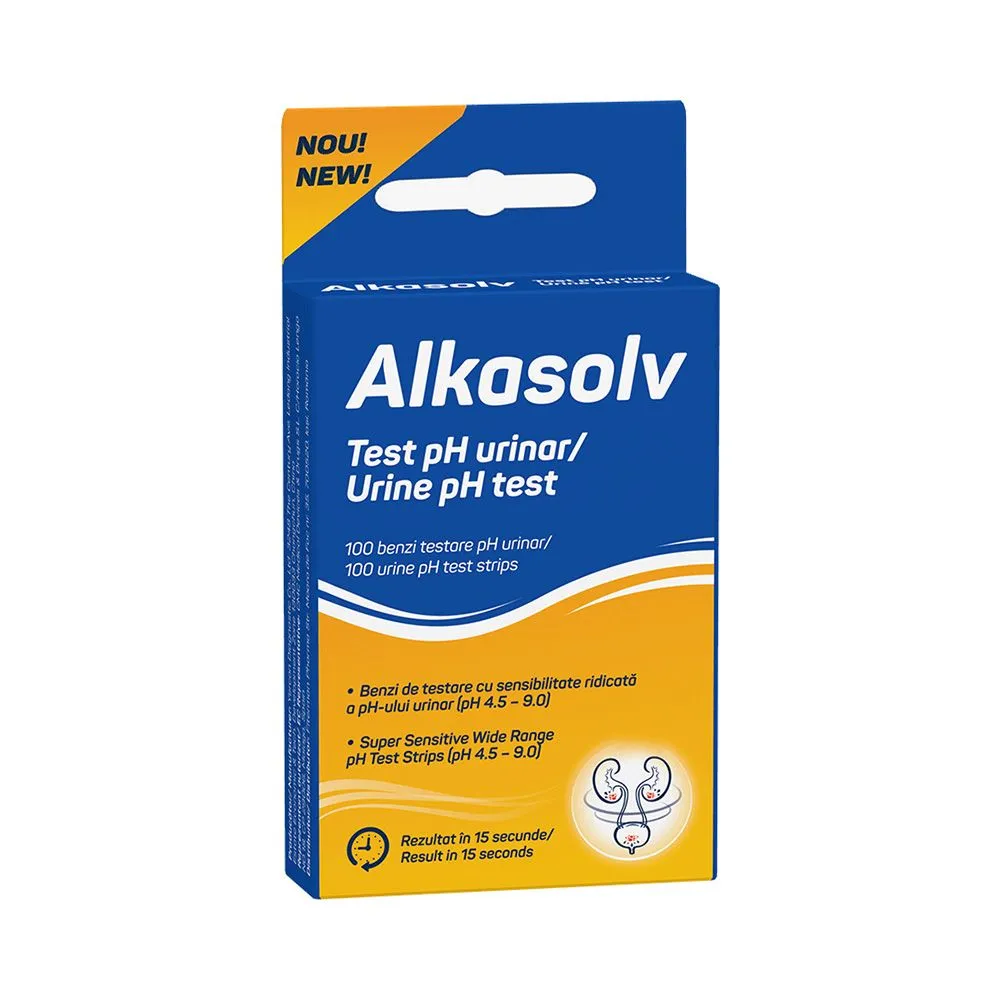 Alkasolv Test PH urinar, 100 bucati, Fiterman
