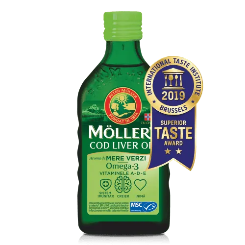 MOLLER'S Cod liver oil omega3 mere verzi x 250 ml (Möller's)