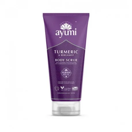 Ayumi Exfoliant pentru corp cu Turmeric si Bergamota, 200 ml