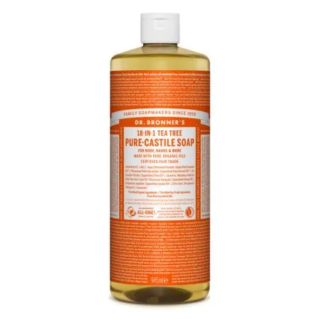 Sapun magic lichid 18in1 cu arbore de ceai, 945 ml, Dr. Bronner's