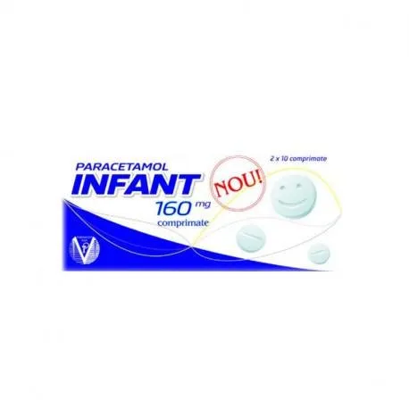 Paracetamol Infant 160 mg, 20 comprimate