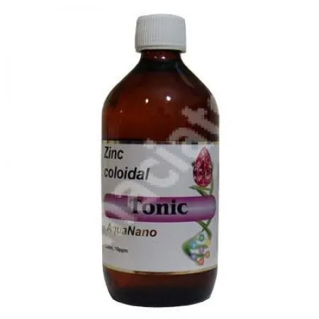 Zinc coloidal Tonic Aquanano, 500 ml, Aghoras Invest
