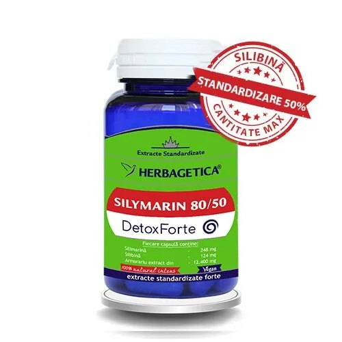 Silimarina 80/50 detox forte x 60cps