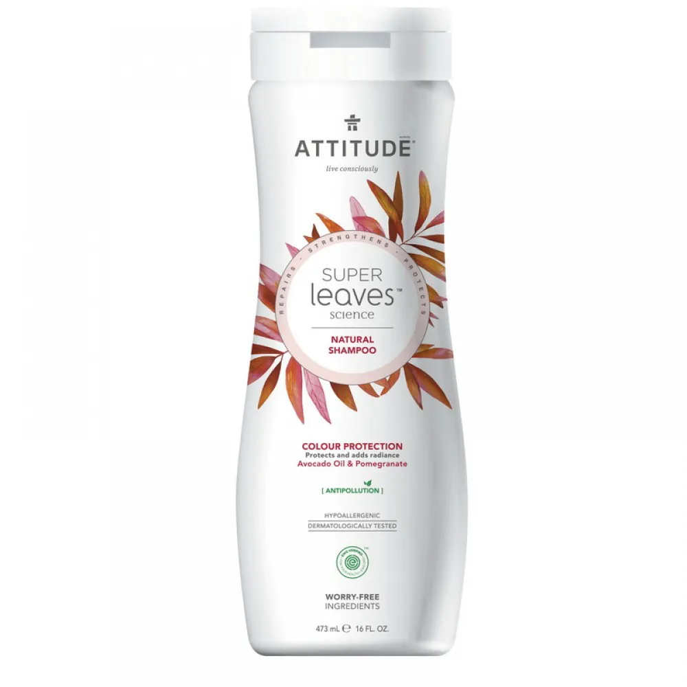 Superleaves Sampon pentru protectia parului vopsit (473 ml), Attitude