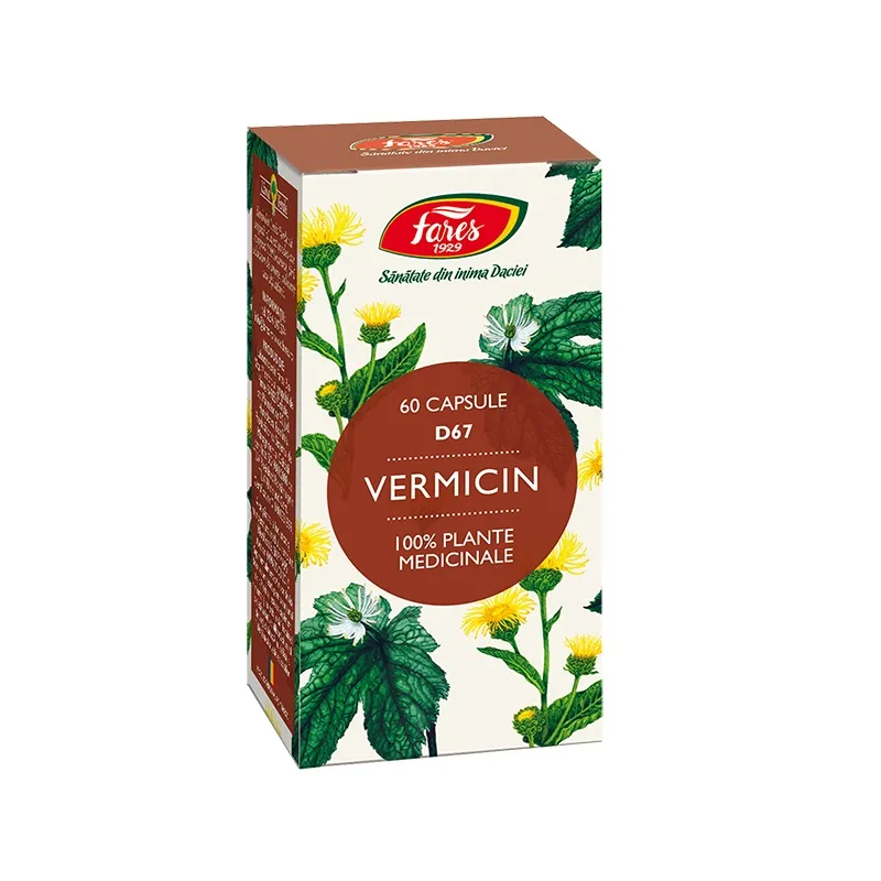 Vermicin ,60 capsule, Fares