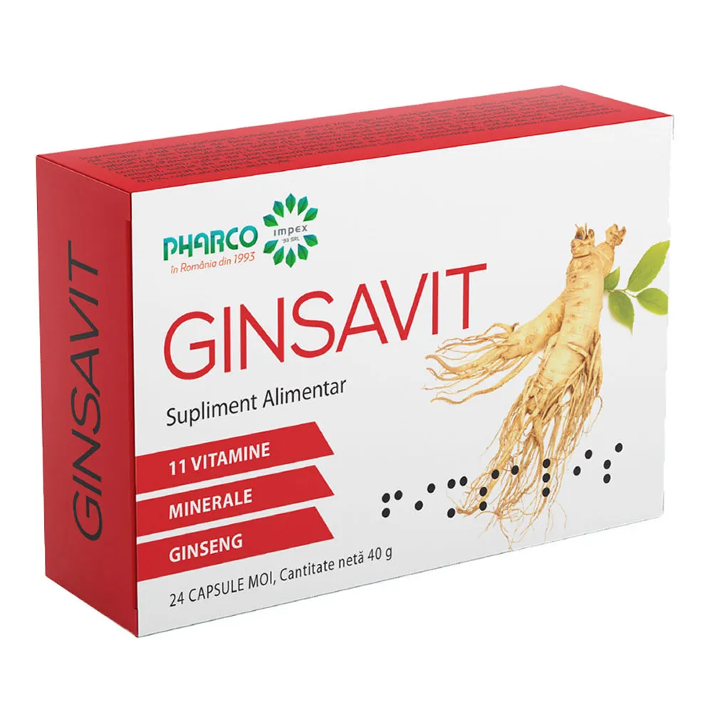 Ginsavit 24 capsule -Pharco