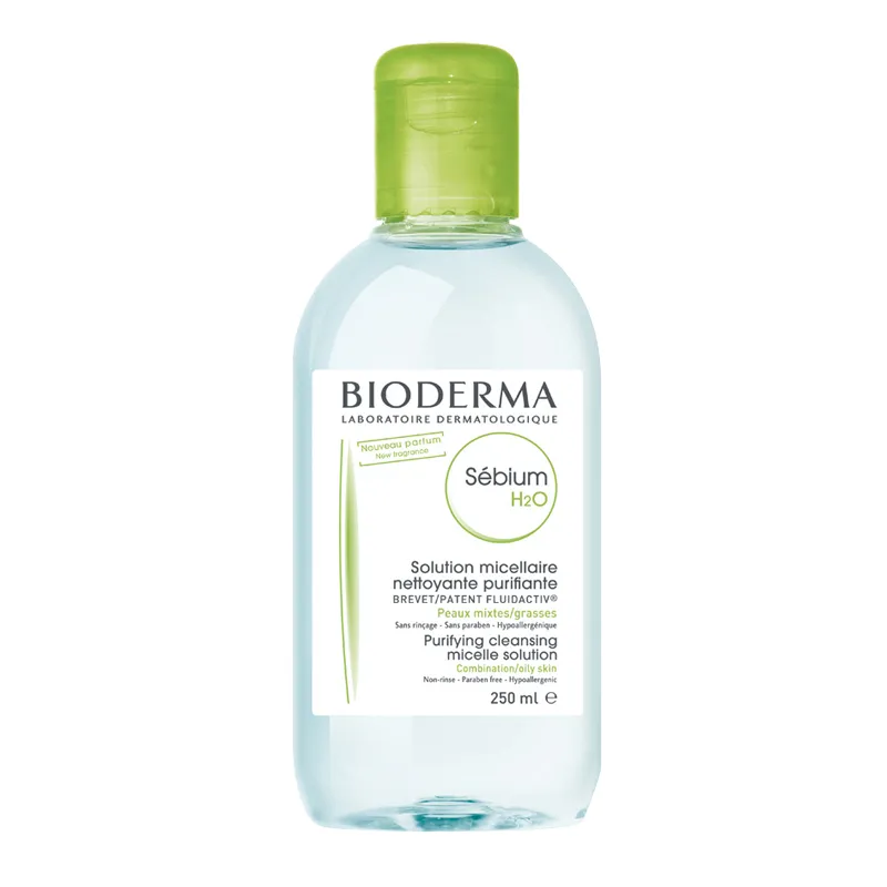 BIODERMA Solutie micelara pentru ten mixt si gras Sebium H2O, 250 ml