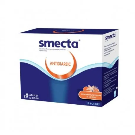 Smecta cu portocale 3 g/plic, 18 plicuri