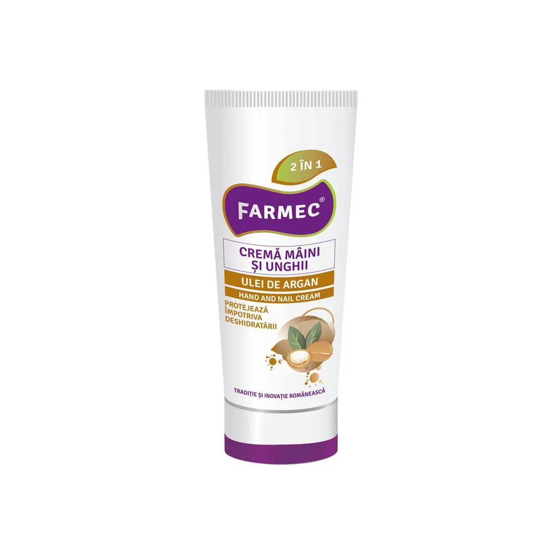Crema de maini si unghii cu Argan, 100 ml, Farmec