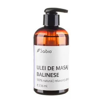 Ulei de masaj balinese, 236ml, Sabio