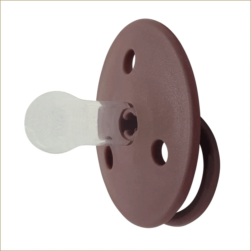 Suzeta din silicon 0+ luni purple, 2 bucati, Mininor