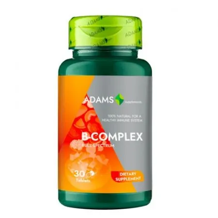 B-Complex, 30 tablete, Adams Vision