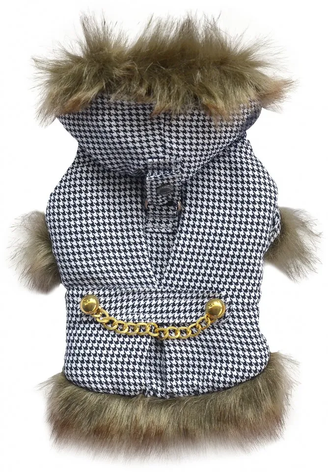 Geaca captusita cu gluga - negru - Doggydolly - W258