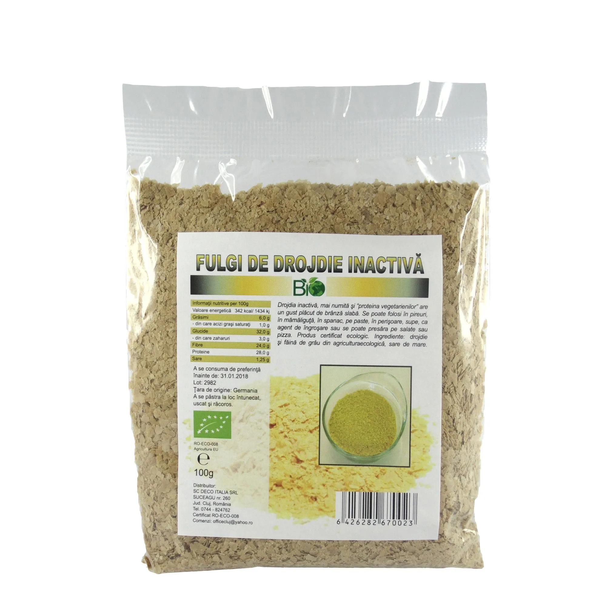 Fulgi drojdie inactiva Eco x 100g (Deco Italia)