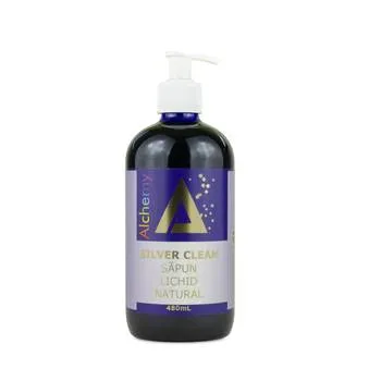 Silver Clean sapun lichid natural cu aur si argint, 480ml, Alchemy